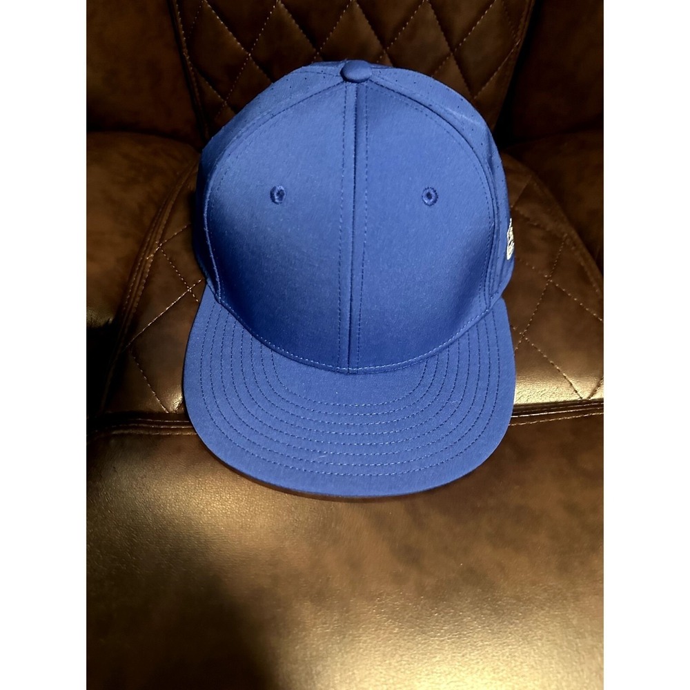 The Game A-Flex Royal Blue Perforated Stretch Fit Baseball Cap Hat Mens Size M
